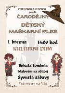 maškarní ples s čarodějnicemi