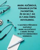 Oznámení o dovolené